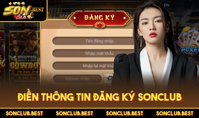 Điền thông tin đăng ký SONCLUB